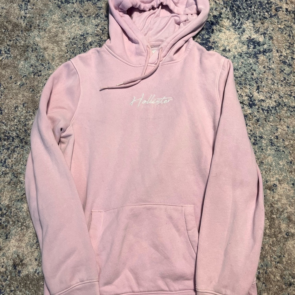 Hollister Light Pink Must-Have Hoodie Pullover Sweatshirt Women's Medium
